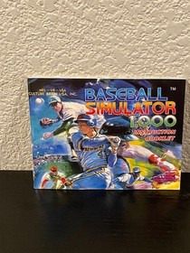 Baseball Simulator 1.000 (Nintendo NES ) - Tested And Working