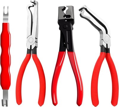 4Pc Electrical Disconnect Pliers For Car Connector Separator Automotive Tool Kit