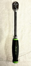 Snap-on FHL80 3/8" Drive Long Handle Ratchet Green Soft Comfort Grip Dual 80