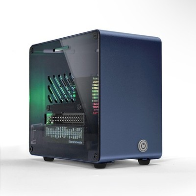 Raspberry Pi 5 Case, Aluminum Mini Tower Case with Cooling Fan and Color Chan...