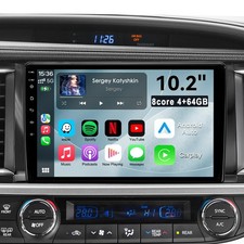10.2'' Wireless CarPlay Android Auto Stereo for 2014-2019 Toyota Highlander