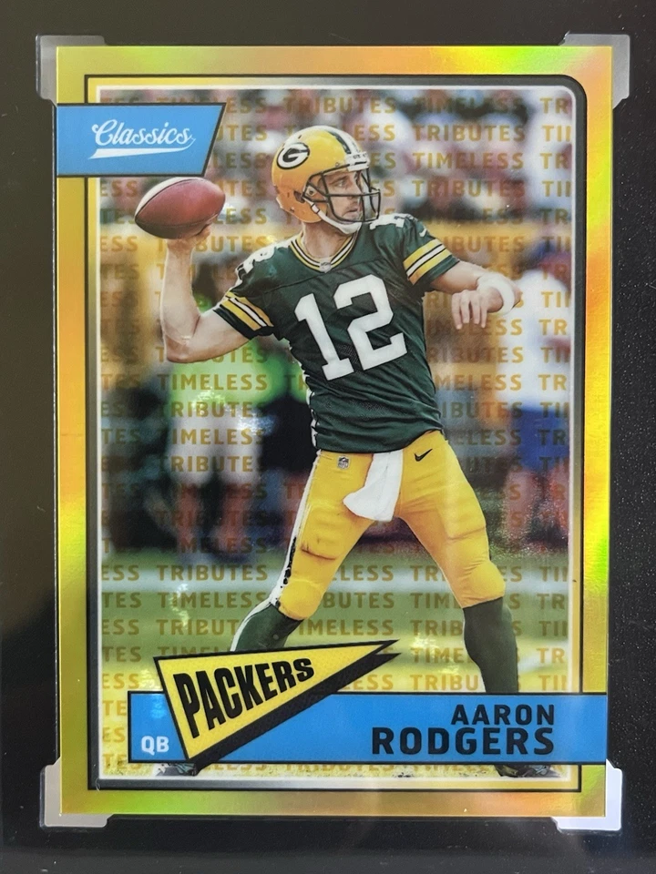 2018 Classics Aaron Rodgers #36 Timeless Tributes Premium Gold /65 SGC 10 - Image 2 of 4