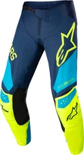 ALPINESTARS TECHSTAR FACTORY PANTS DRK BLU/YLW FLUO/BLU NEO SIZE 28