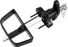 Shed Door Latch T-Handle Lock Kit with 4 Keys,Storage 4-1/2 Inch Stem, Black 