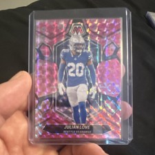 Panini 2024 Mosaic Julian Love #203 Camo Pink Mosaic Prizm Seattle Seahawks