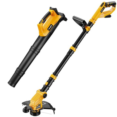 #ad Cordless Weed Trimmer Leaf Blower Combo 20V Max 12 Auto Feed DeWalt Electric $124.99