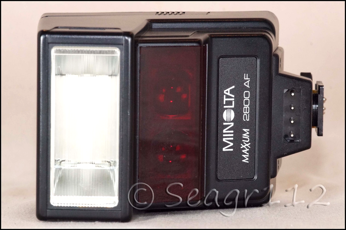Minolta Maxxum Crossed Xx's 2800AF Program Flash for 5000/7000