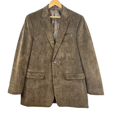 Lauren Ralph Lauren Men Corduroy Sport Coat/Blazer Brown Sz 42L Classic Academia