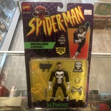 Toy Biz The Punisher Spider-Man Animated Series Action Figure w/ Pin & Weapons