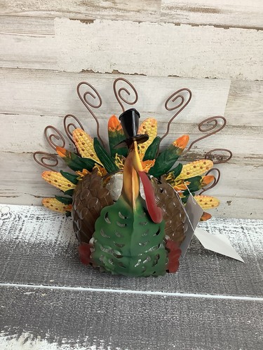 Thanksgiving Turkey Votive Candle Holder Centerpiece Fall