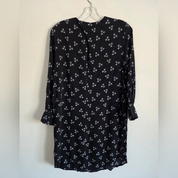 & OTHER STORIES | Back Slit Butterflies Dress Black Sz 6 View 3