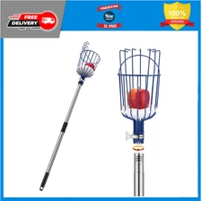 Fruit Picker, 13 Foot Fruit Picker Pole with Basket Apple Orange Picker