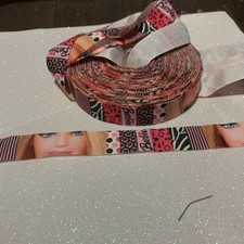Barbie Ribbon 7/8 Inch Grosgrain Ribbon Hair Bow Supplies One Per Yard