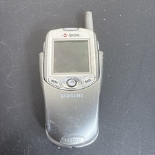 Samsung SPH-N400 - Gray  Sprint  Super Rare Flip Phone Screen Damage Works