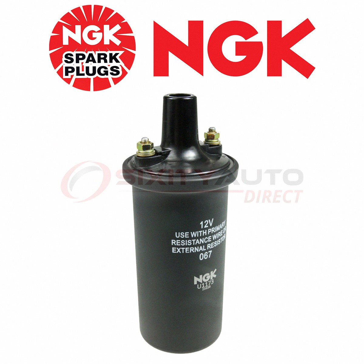 NGK Ignition Coil for 1961-1969 Jeep Universal Truck 2.2L 3.7L L4 V6 - Spark bh