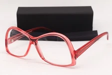 NEW ANDY WOLF 5049 COL.D RED AUTHENTIC DESIGNER EYEGLASSES BRAND CASE 60-11