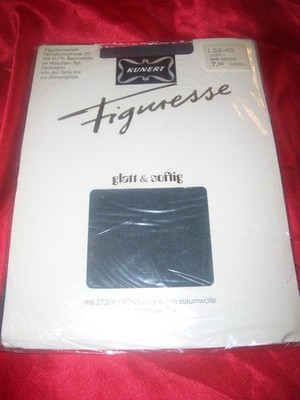 VTG Kunert glatt & softig Figuresse Nylons Feinstrumpfhose Gr. 38-40 MOOS OVP