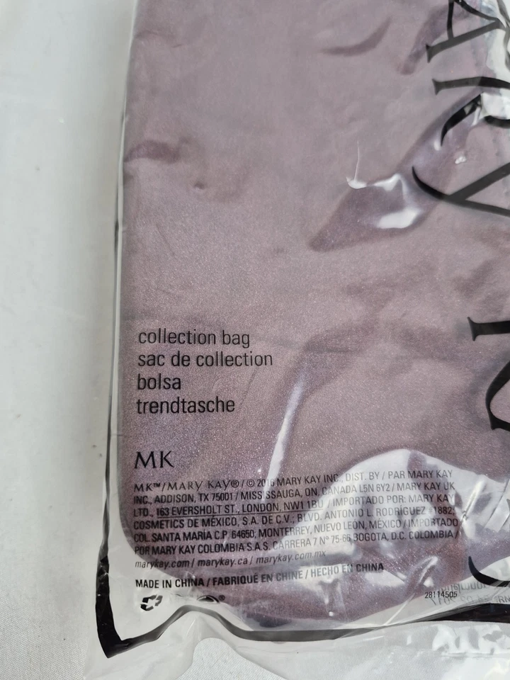 Новый MaryKay ограниченного тиража коллекции сумка фиолетовый искусственной замши металлический отделки молнии - Изображение 4 из 4