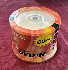 NEW - PLAYO DVD R 60 Pack - Professional Grade Recordable  4.7GB  120m  16X