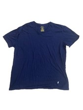 Polo Ralph Lauren Men's Size XL Short Sleeve T-Shirt V-Neck Navy Blue