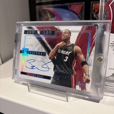 Dwyane Wade Miami Heat Autographed Card 11/25 - Rare Collectible Good Condition
