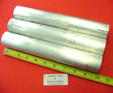 3 pieces 1-3/16" ALUMINUM 6061 ROUND ROD 10" long Solid Bar Stock Cut New