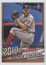 2020 Topps Decades Best Series 2 Pitchers Gold 10/50 Stephen Strasburg s5j
