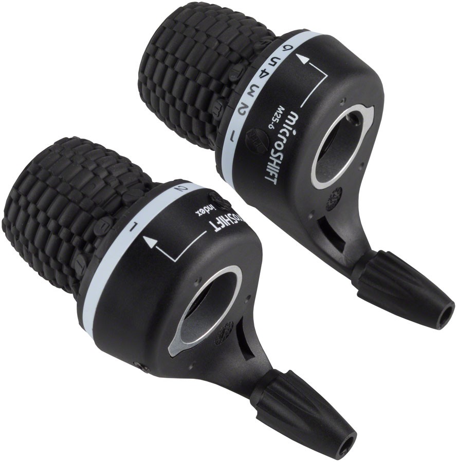 MicroSHIFT MS25 6-Speed Twist Shifter Set for Mountain Bikes Black 3690₽