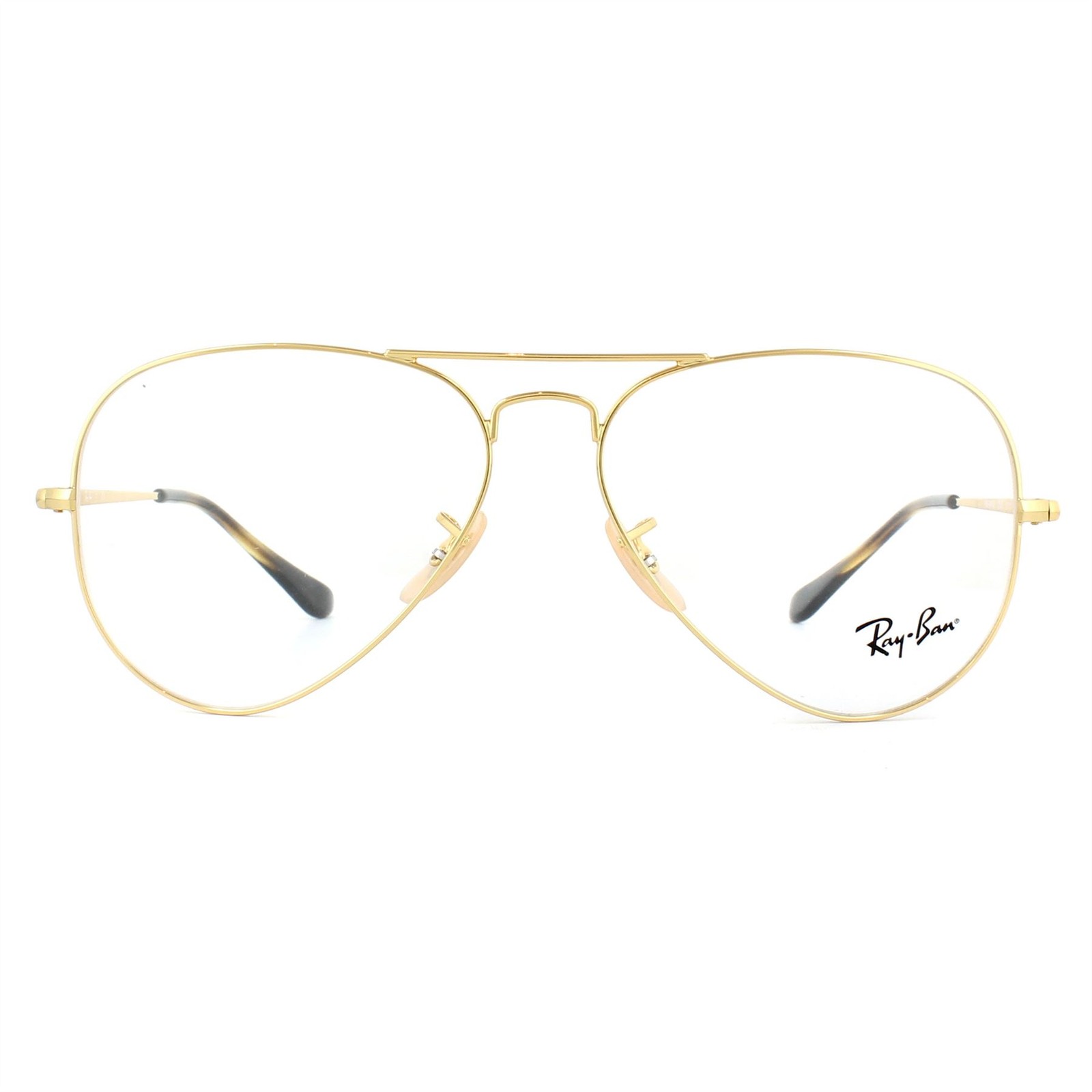 Ray - Ban Unisex Gold Rx6489 Aviator 2500 Optical Frames Metal Transparent Pilot Normal - Image 2