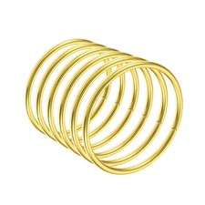 Metal Craft Circle Rings 50mm 2" OD for DIY Garlands, 6pcs