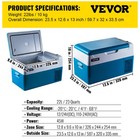 Succebuy 22L Réfrigérateur Voitur Mini Congélateur Portable Compresseur Glacière