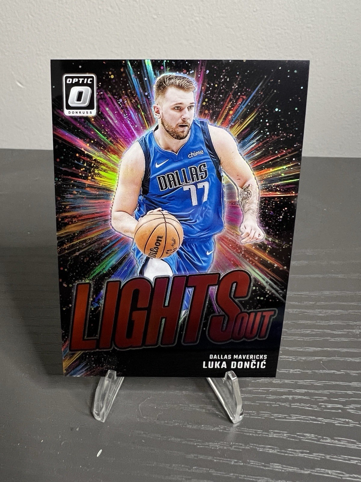 2024-25 Donruss Optic Luka Doncic Lights Out Red /99