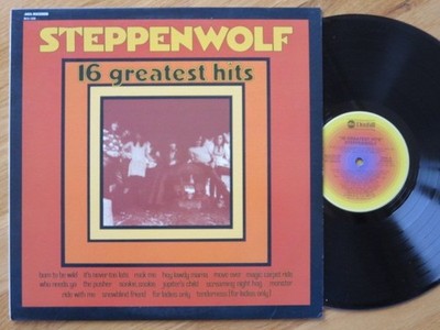 Rare Vintage Vinyl-STEPPENWOLF-16 Greatest Hits-ABC Dunhill Records DSX-50135-EX
