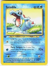Totodile 81/111 Common Neo Genesis Pokemon 1st Edition LP on eBay