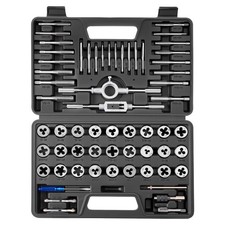 Vevor Tap And Die Set Taps And Dies 60-piece Metric And Sae Sizes For Threading
