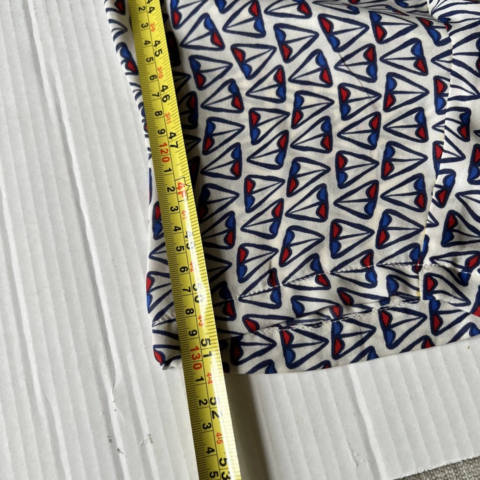 Tucker XS геометрический 100% шелк красивый комбинезон сделано в США карманы/см. Подробности - Изображение 4 из 4