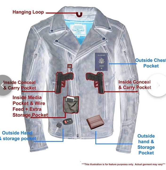 milwaukee leather brown jacket xl - Image 3 of 4