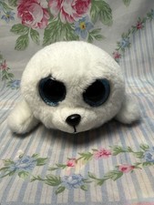 TY Beanie Boos Icy the Seal Plush 6” White Blue Eyes Stuffed Animal Toy