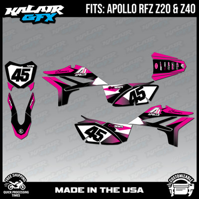 Graphics Kit for Apollo Z20 Z40(RFZ Z 20 40) Division Series - Magenta