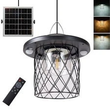  Solar Shed Light,Daytime or Night,Classic Metal Solar Industrial pendant light