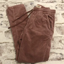 Marine Layer Allison Corduroy Pull On Dark Pink Trouser Pockets Size Small FLAW