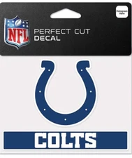 NFL Indianapolis Colts WCR47951014 Perfect Cut Color Decal, 4.5" x 5.75"