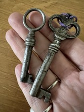 Vintage Metal Keys, X 2 , Occult Altar, Hecate, Offering