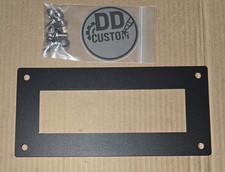 Single Din Stereo Mounting Plate Black Powdercoated Finish
