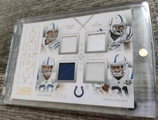 2013 Panini National Treasures - Team Quads Andrew Luck, T.Y. Hilton /99