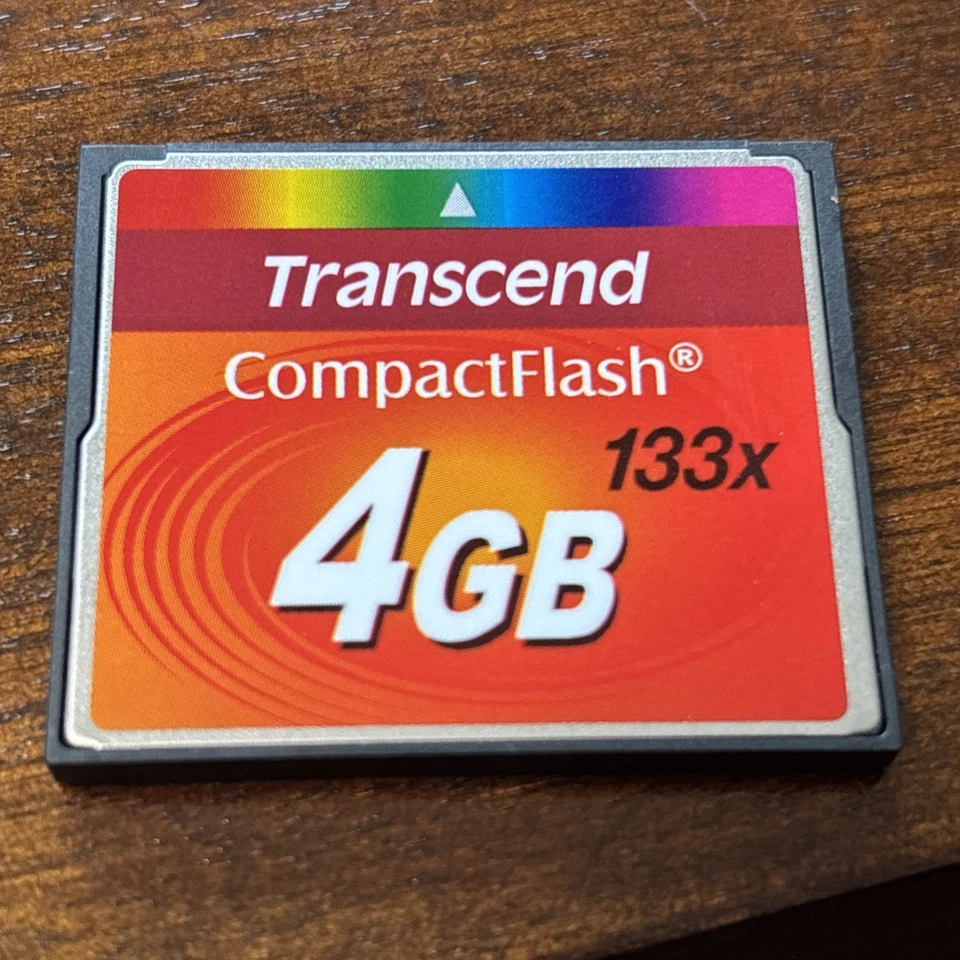 Lot of 6 Transcend 4GB CF 133X CompactFlash Cards 4GB - Used - Image 2 of 3