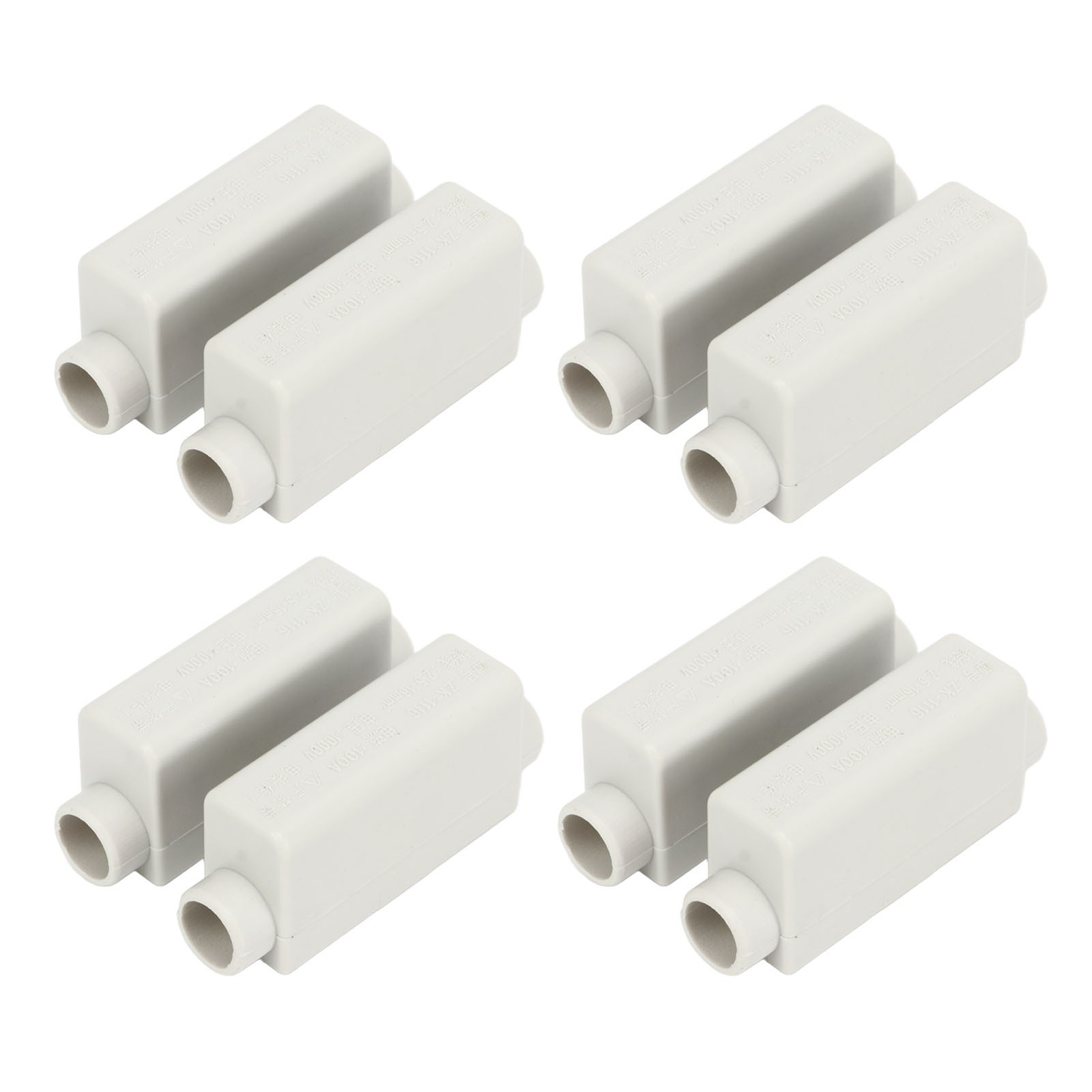 4pcs Splice Terminal Block 1000V 100A 2.5‑16mm² 2 In 2 Out High Power ZK 1116 Wi