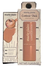 MARIE CLAIRE “Paris” Buildable Contour Stick (Warm Brown) NIB - Fast + Gift !