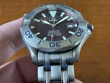 Omega Seamaster "Peter Blake Ti" 41mm Titanium Dive Watch -RARE Crimson- 2231.80 3