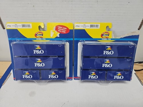 Surtido de 2 contenedores P&O Athearn #2709 paquete de 4 escala HO. | Zustand: New